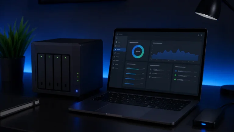 Funkční zálohovací systém s NAS a monitoring dashboardem